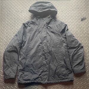 LL Bean Winter Warmer Jacket Womens Fleece Fur Lined Coat Hooded